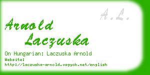 arnold laczuska business card